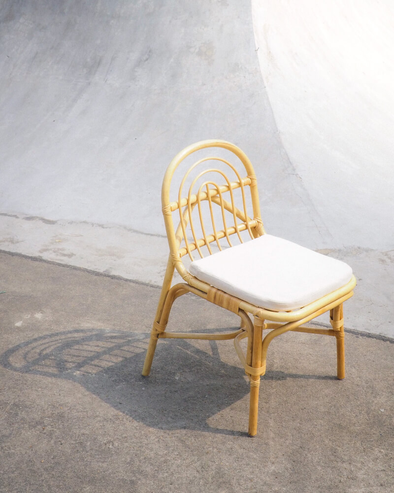 เก้าอี้ทานข้าว หวายแท้ PISAMAI รุ่น LEK DINING CHAIR ขนาด 42*55*88 ซม. สีธรรมชาติ